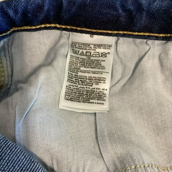 Old Navy Jeans Sz 10 OG Straight Leg Secret Smooth Pockets High Rise Medium Wash - Picture 10 of 10